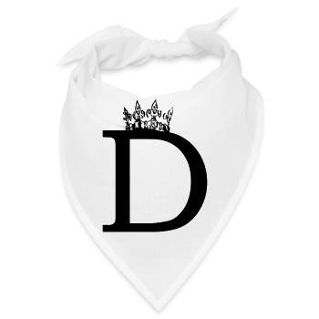 krone D - Bandana - Weiß - Vorne