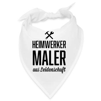 Heimwerker Maler - Bandana - Weiß - Vorne