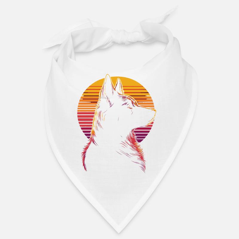 Deutscher Schäferhund Silhouette Vintage Bandana