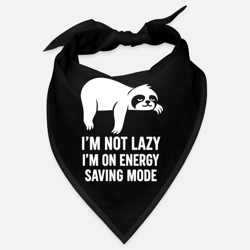 Sloth Energy Saving Mode – Funny Saying Design Bandana