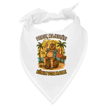 Mallorca Malle 2025 Bierkönig Party - Bandana - Weiß - Vorne