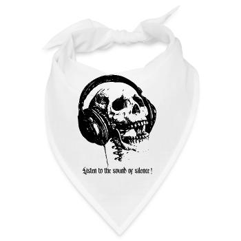 Sound of silence - Bandana - Weiß - Vorne