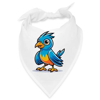 Blue Bird - Bandana - Weiß - Vorne