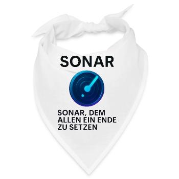 Sonar – Dem Allen ein Ende zu setzen - Bandana - Weiß - Vorne