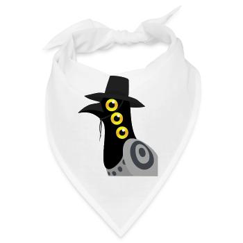 Dämonischer Vogel - Bandana - Weiß - Vorne
