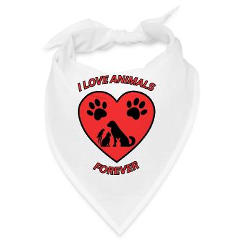 Tierliebe - Bandana - Weiß - Vorne