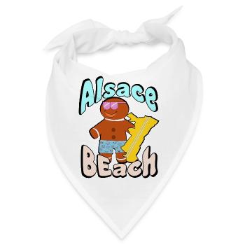 Der Strand des Elsass - Bandana - Weiß - Vorne