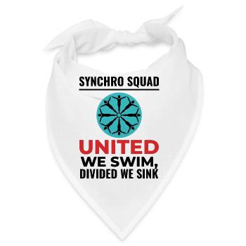 Vereint schwimmen wir geteilt wir versinken Synchro Squad - Bandana - Weiß - Vorne