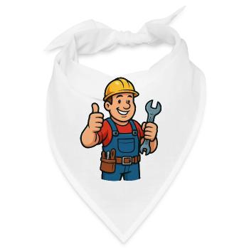 handwerker - Bandana - Weiß - Vorne