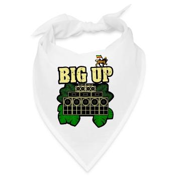 Reggae Big Up Soundsystem - Bandana - Weiß - Vorne