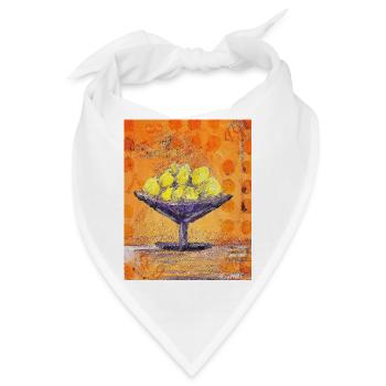 Schale mit Zitronen - Bandana - Weiß - Vorne