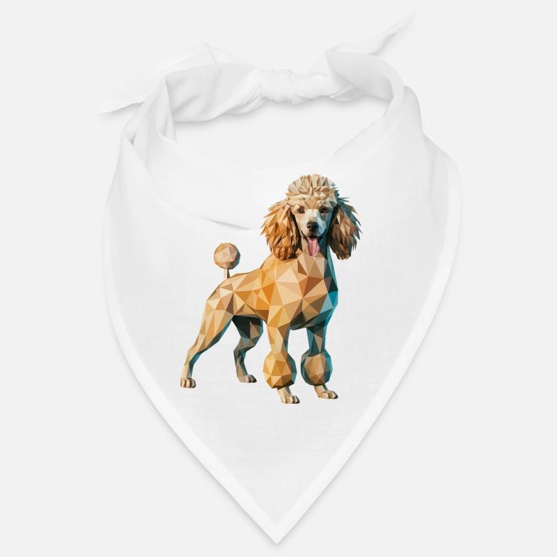 Pudel - Cooles Low Poly Logo Bandana