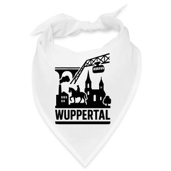 wuppertal silhouette - Bandana - Weiß - Vorne