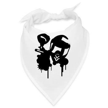 Paintball - Bandana - Weiß - Vorne