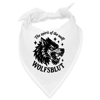 Wolfsblut wölfe Wolf Rudel Wolfspack Rudel Jagd  - Bandana - Weiß - Vorne