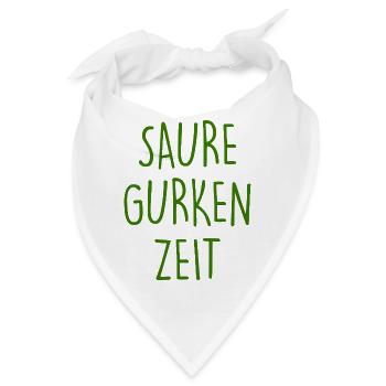 Saure Gurken Zeit - Bandana - Weiß - Vorne