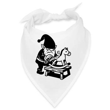 schaukelpferd wicht - Bandana - Weiß - Vorne