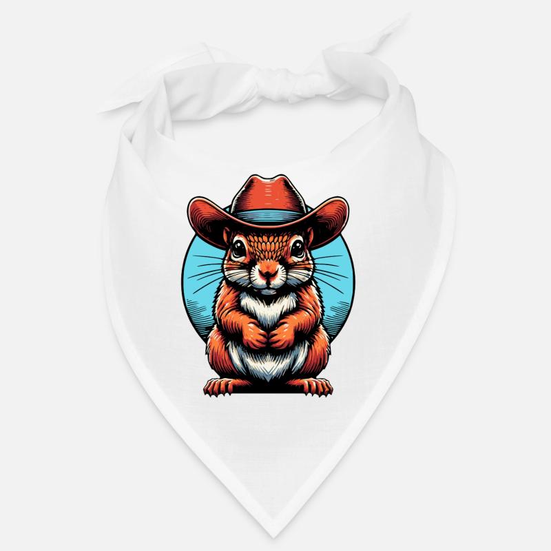 Graphique Cowboy Écureuil Bandana