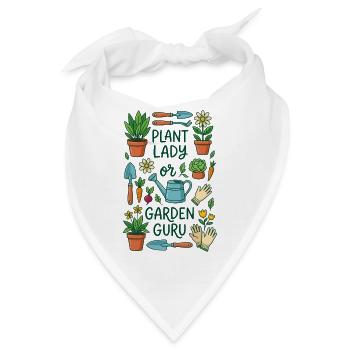 Der Pflanzenliebhaber oder Gartenexperte - Bandana - Weiß - Vorne