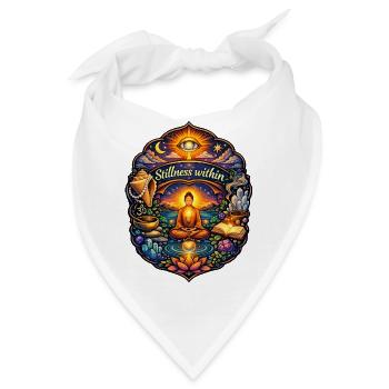 Stillheit im Inneren: Inneres Licht - Bandana - Weiß - Vorne