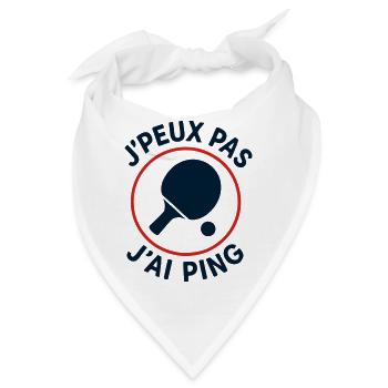 Ich kann nicht, ich ping. - Bandana - Weiß - Vorne