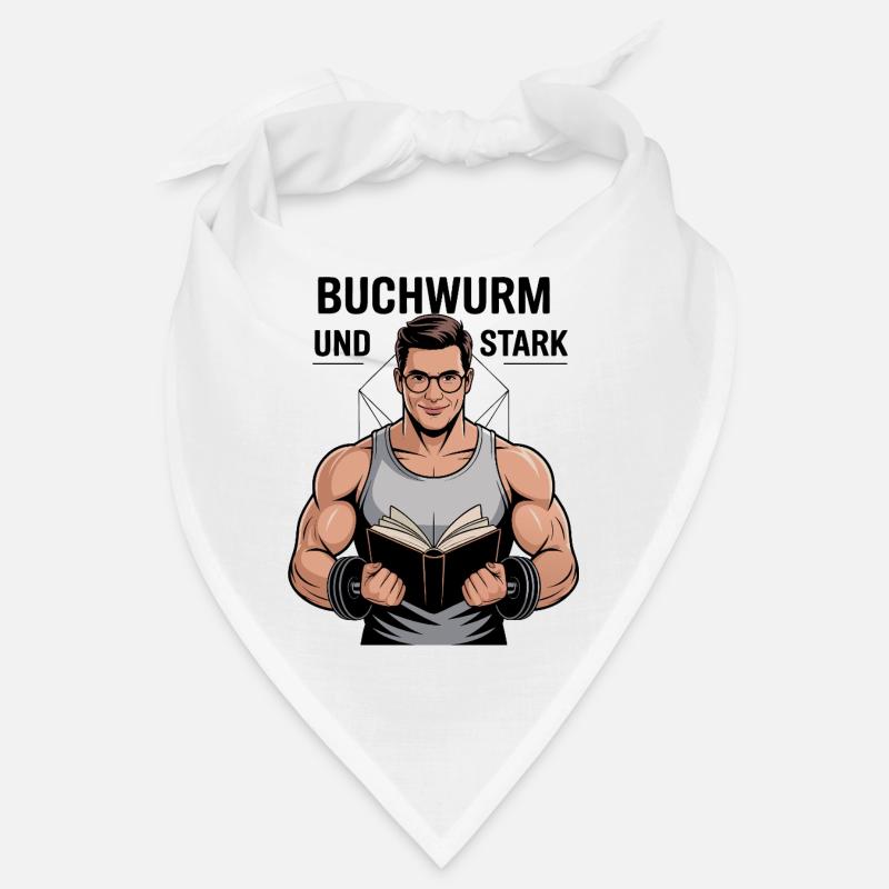 Buchwurm Stark Lesekraft Bandana