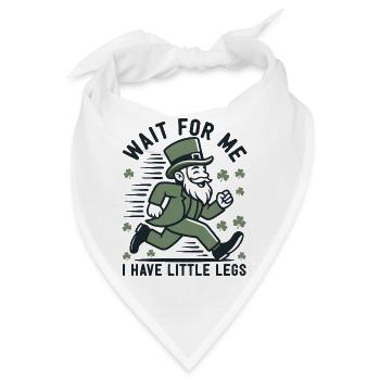 Leprechaun auf der Flucht - Bandana - Weiß - Vorne
