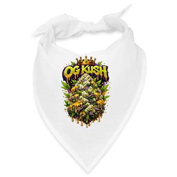 OG Kush Graffiti Bud Art Print - Bandana - Weiß - Vorne