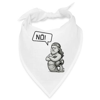 Sternzeichen Wassermann sagt NÖ! – Sturkopf - Bandana - Weiß - Vorne