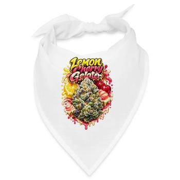 Zitronenkirsch-Gelato-Graffiti-Druck - Bandana - Weiß - Vorne