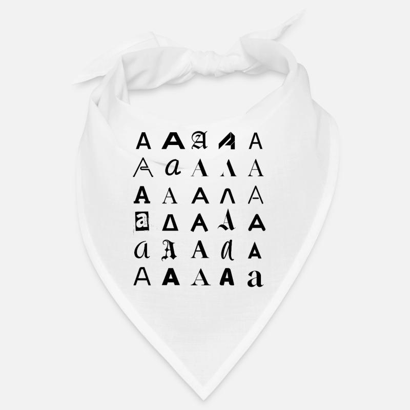 Typografie: Ein Buchstabenvariationsdesign. Bandana