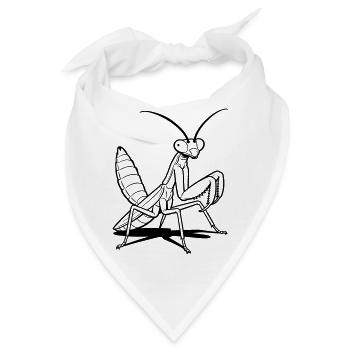 Gottesanbeterin - Bandana - Weiß - Vorne