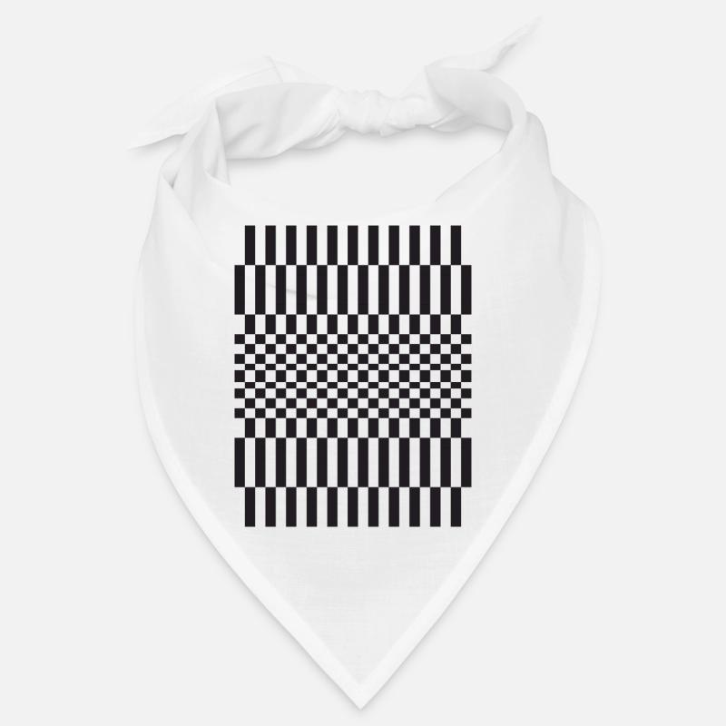 Geometric chessboard Grid Pattern Bandana
