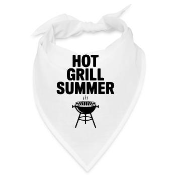 Hot Grill Summer - Bandana - Weiß - Vorne