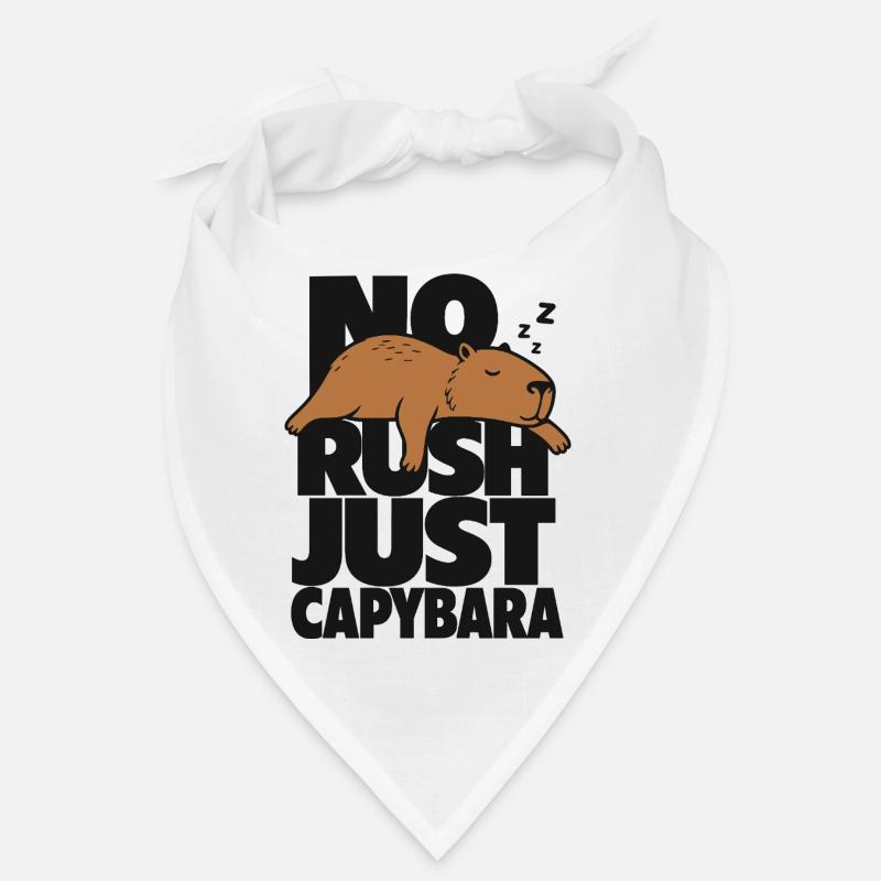 No Rush Just Capybara Bandana