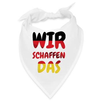 Wir Schaffen Das - Bandana - Weiß - Vorne