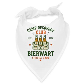 Bierwart – Camp Recovery Club Crew - Bandana - Weiß - Vorne