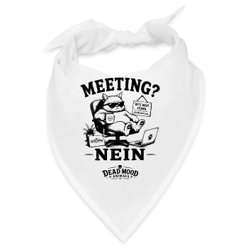 Kollegen mit trockenem Humor Meeting? Nein! - Bandana - Weiß - Vorne