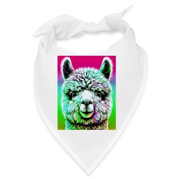 Alpaka - Bandana - Weiß - Vorne