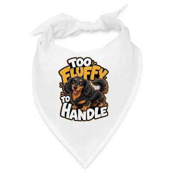Dackel - Bandana - Weiß - Vorne