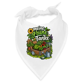 Meine grüne Tanke – Gartenfreude - Bandana - Weiß - Vorne