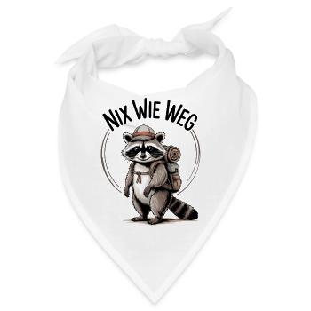 Outdoor Waschbär - Bandana - Weiß - Vorne