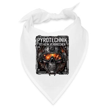 Pyro Ist Kein Verbrechen - Bandana - Weiß - Vorne
