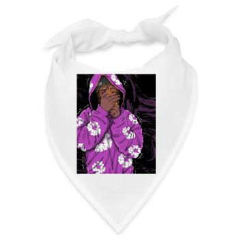 Purple Cloud Hoodie Hush - Bandana - Weiß - Vorne