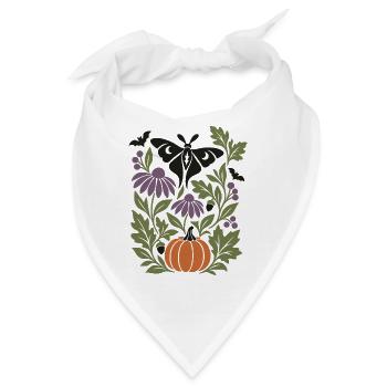 Gotische Motte - Bandana - Weiß - Vorne