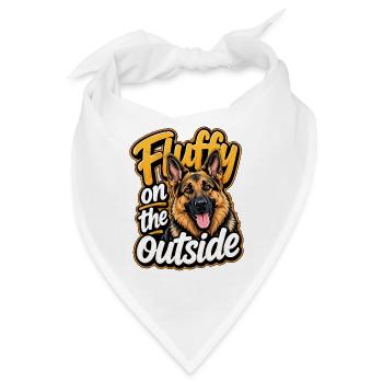 Deutscher Schäferhund - Bandana - Weiß - Vorne