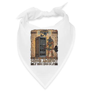 Anubis im Rechenzentrum - Bandana - Weiß - Vorne