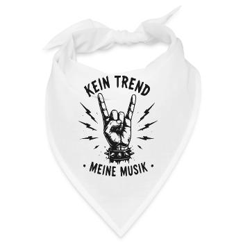 Kein Trend Meine Musik - Bandana - Weiß - Vorne