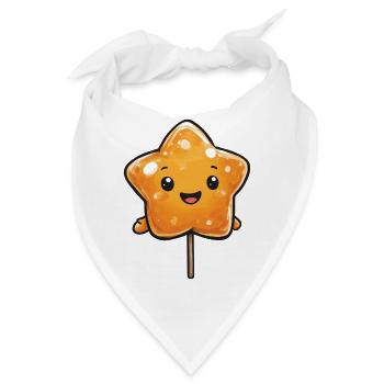 Kawaii Stern-Lutscher - Bandana - Weiß - Vorne