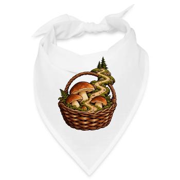 Waldpilzkorb - Bandana - Weiß - Vorne